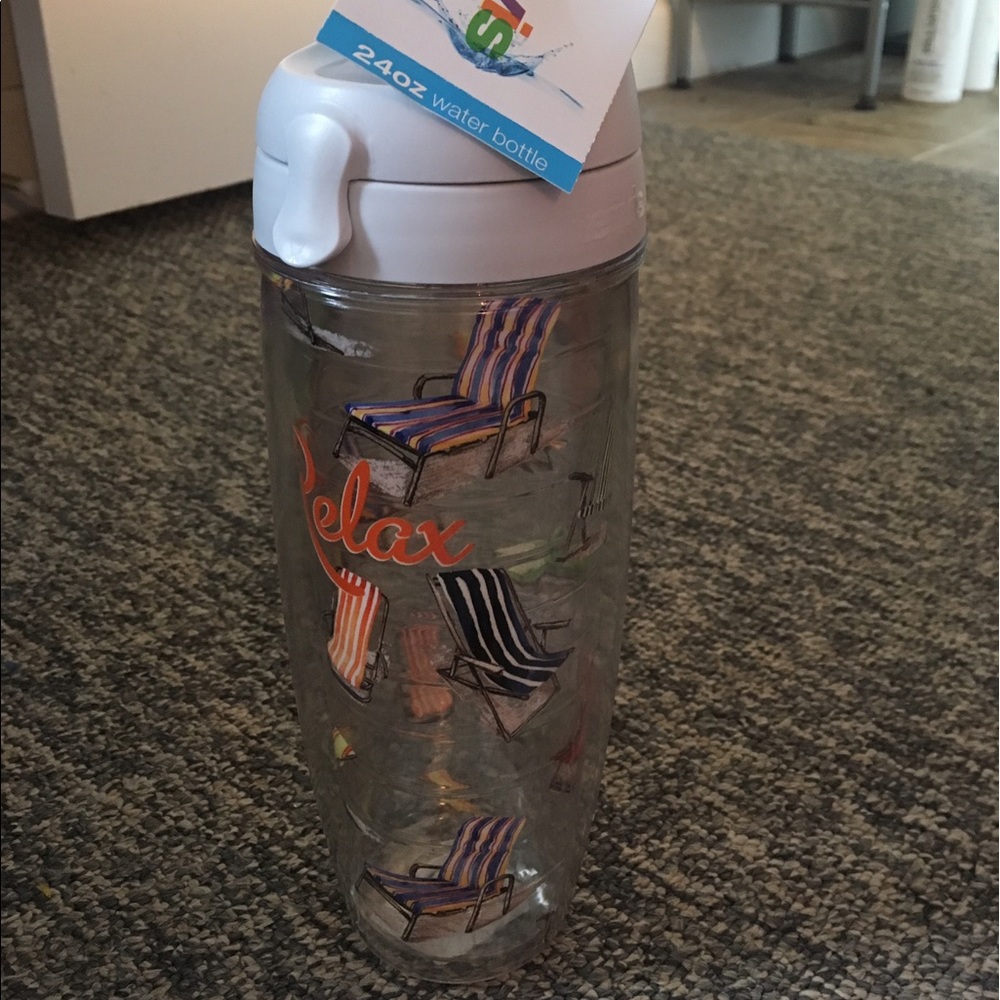 Tervis 24 oz water bottle relax beach chair new
